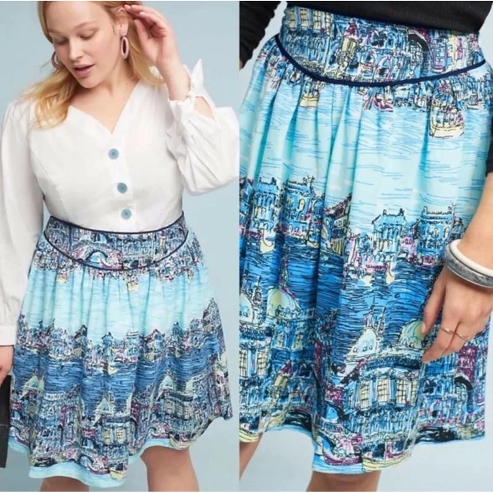 Anthropologie Colloquial A-Line Skirt NWT SZ 18W - Picture 1 of 16